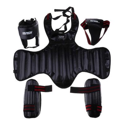 Aikuisten MMA Päähineet, Sanda, Nivuset Nyrkkeily Potkunyrkkeily Sparraus Karateharjoittelu Musta