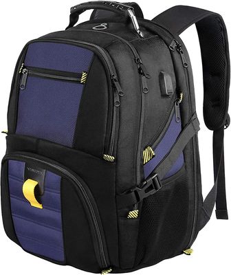 Heytea Matkareppu Miesten ja Naisten ylisuuri 50l kannettavan tietokoneen reppu Vedenpitävä college-reppu Lentoyhtiön hyväksymä yritystyölaukku USB...