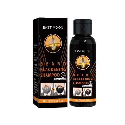 Hefansi Gutter Natural Darkening Beard Shampoo, Beard Blackening Shampoo, Beard Coloring For Men, Beard Coloring Men Beard Shampoo Beard Blackening...