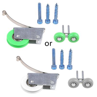 Vaatekaapin liukuovipyörät Rullat Raskaat mykistysikkunakalusteet Laitteisto Single concave wheel