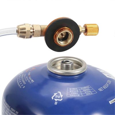 Outdoor Camping -kaasuliesi Propaanitäyttösovitin Kaasupullosovitin Muuntimen kaasun täyttösäiliön liitin Ulkoliesi Lisävarusteet