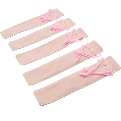 5 stykker / parti Pink Color Velvet snor taske pose lille klud penalhus til en pen