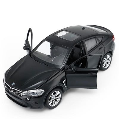 Toy Cars 1/24 Bmw X6 X6m Coupe Alloy Sportbilsmodell Gjuten Metallleksak Fordon Bilmodellsamling Barnleksaker Presentleksaksbilar Svart