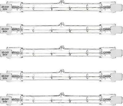 5kpl 500w R7s lineaarinen halogeenivalonheitin J118 500w kaksipäinen turvavalo polttimo 118mm pituus