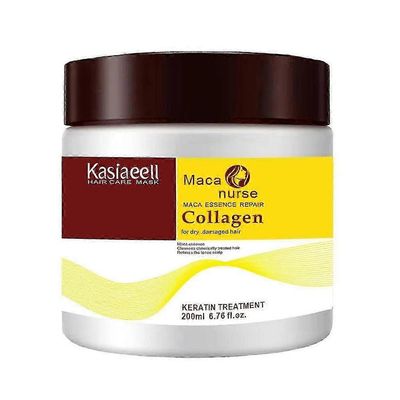 Kollageenihiusnaamio, Maca Essence -hiusnaamio, kollageenihiushoito arganöljyllä, syväkorjaava ja ravitseva hoitoaine kuiville, vaurioituneille hiu...