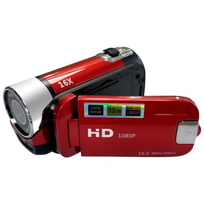 Gaowang digitalt kamera dv videooppløsning 2,7 tommers lcd-skjerm full hd 1080p Rød