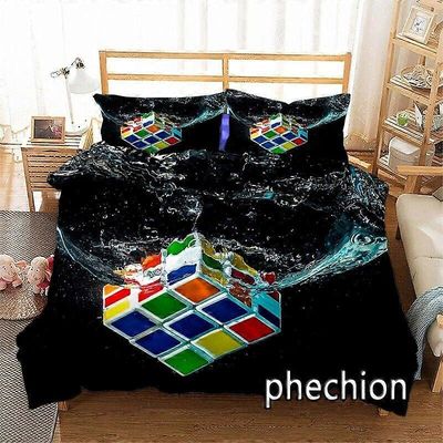 v4972 Lakanat Rubikin kuutio vuodevaatteet Päällinen ja tyynyliina Lakanat IU4972 135x200cm 53x78in