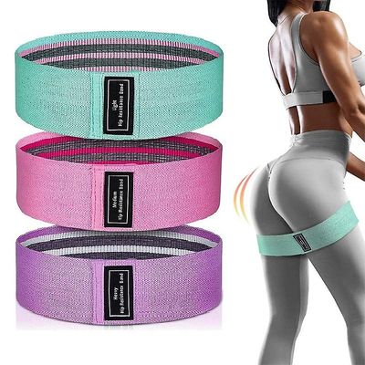 Handuo Heavy Resistance Booty Bands, elastisk Øvelse Stof Workout Bands til hjemmet grøn 64*8cm