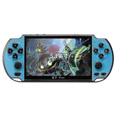 Jasoup 2021 Ny opgradering 5.1inch håndholdt Gaming Player 16GB Rom Psp Console Hand Game Machine Indbygget 10000 Blå