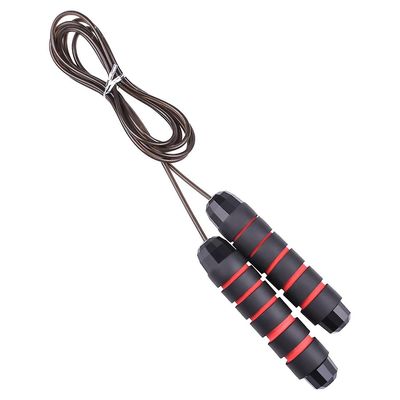 Jump Rope Hurtig hastighed Jumping Reb Kabel med kuglelejer Rød