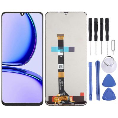 OEM LCD-näyttö digitoijalla, täyskokoonpano For Realme C53 India RMX3762