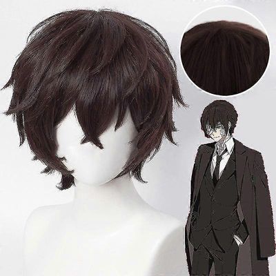 Anime Bungo Stray Dogs Dazai Osamu Cosplay peruukki lämmönkestävät synteettiset peruukit