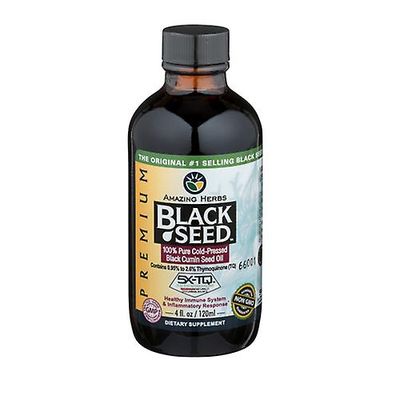 Amazing Herbs Amazing Urter Sort Frø Olie, 4 Oz (Pack af 1)