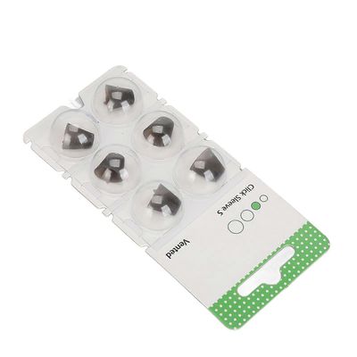 6kpl Click Sleeve Tuuletettu silikoni Anti Staattinen pestävä äänenvahvistin Click Sleeve Accessory Black S