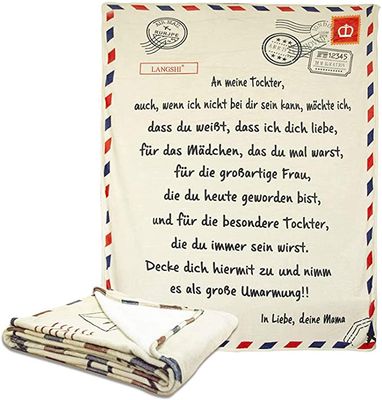 Grape Pp Personlig Flannel Envelope Quilt Tæppe Til Datter Mor