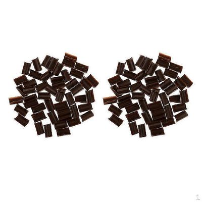 Muotoilutyökalusarja, jossa on 100 keratiinin liimauskärkeä hiusten uudelleensitomiseen ruskea