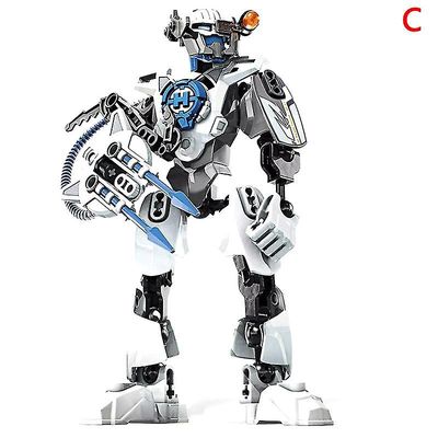 Star Warrior Soldier Bionicle Hero Factory Robot Figur Building Block Modell Toy Kid's Children's Gift Hvit 1 Pc