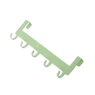 Ovikoukut koukku oven yli 5 koukkua koti kylpyhuoneen järjestäjä teline vaatteet takki hattu pyyhe ripustin vihreä