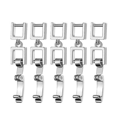 5Osat Taitettava pidennys Korut Lukko Kaulakoru Rannekorun jatkeet Käsityökorujen valmistustarvikkeet Helppokäyttöinen hopea