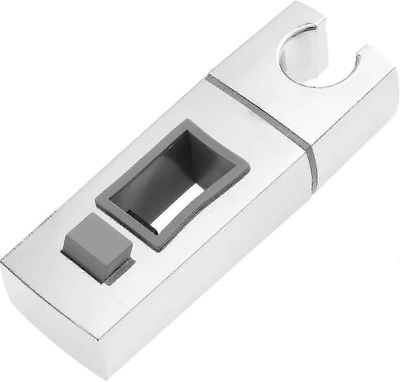 Liukuva suihkupään pidike kiskolle-18 x 30mm suorakulmainen, neliönmuotoinen vaihdettava käsisuihkupidike, Abs Chrome Suihkupään pidike kylpyhuonee...