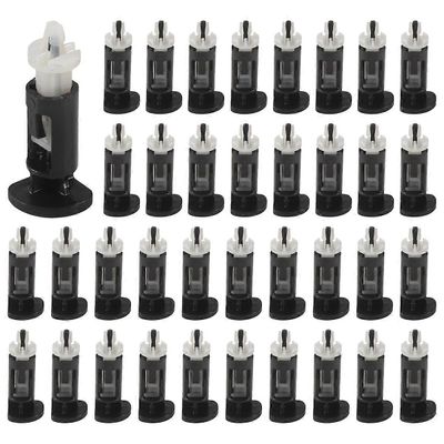 80 kpl CPU jäähdytyselementin kiinnitystappi muovinen työntöruuvi jäähdyttimen jäähdytystuulettimen kiinnikkeen kiinnityspidike Intelille BlackWhite