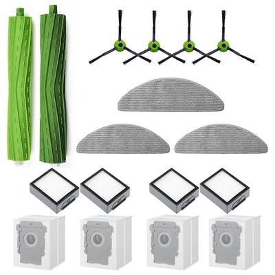 iRobot Combo J5+ I5+ Puls -versioille Pölynimurin pääsivuharja Hepa-suodatinmoppikangas pölypussi As Shown