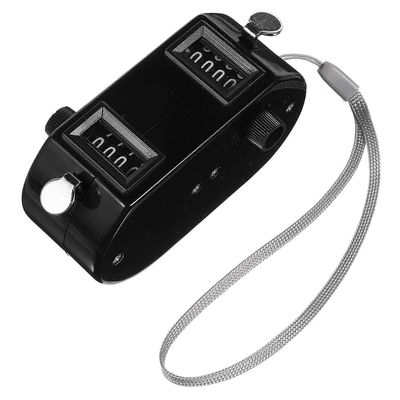Dual Tally Counter neljällä numeronäytöllä Mekaaninen baseball Golf Mekaaniset laskurit Clickers Pitch Counter Kädessä pidettävä laskuri urheilutap...