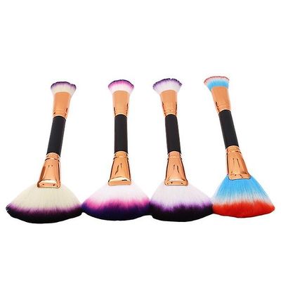 Makeup Skønhed Kosmetisk Ansigtspulver Blush Brush Foundation Børster Dobbelthovedet børsteværktøj