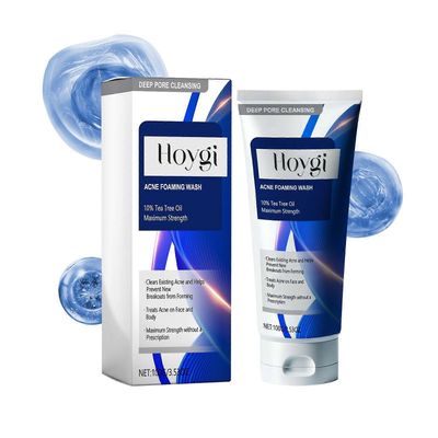 unbrand Acne Foaming Wash - 10 % teepuuöljyä, syvähuokosten puhdistus 2pcs