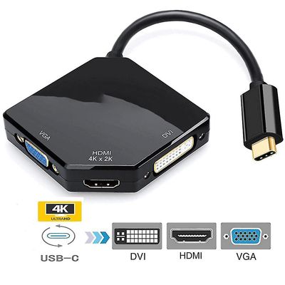 Mikasa Multiportadapter, kabelforbundet tre-i-en-kabeladapterkonverter