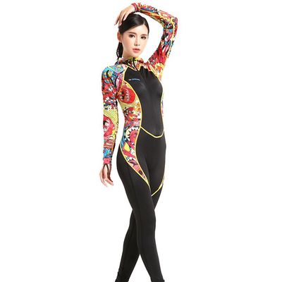 Ruili S002 S020 Hætteklædte Cp One-piece Dykkerdragt Surfing Våddragt Kvinde XS