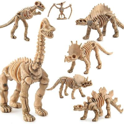 12pcs Dinosaur Skjelett Fossiler Figurer Leker