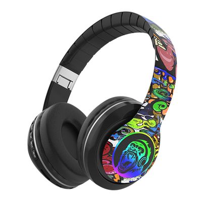 Baodan Huvudburet Bluetooth-headset Trådlöst Bluetooth-headset Graffiti Live Headset B