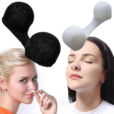 50x kertakäyttöiset nenäsuodattimet sieni nenä nenäverenvuoto nenätulppa suihke pehmeys pöly Musta