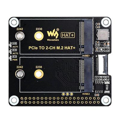 Waveshare Raspberry Pi 5:n kaksikanavainen PCIe-M.2-laajennuskortti
