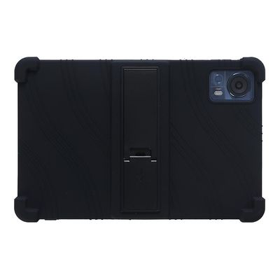 Doogee T20 / T20S jalustakotelo iskuja vaimentava silikoni tabletin kansi - musta
