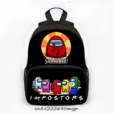 13 tuuman söpö keskuudessamme Lasten koululaukku peli Lapset Päiväkoti Reppu Pojat tytöt Koululaukku Kirjalaukku Syntymäpäivälahja kuvan väri 13 In...