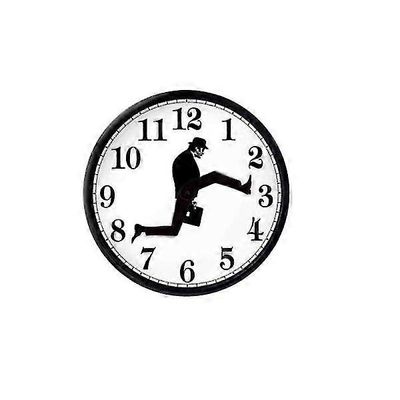 Luova seinäkello hiljainen mykistyskellon seinätaide kotiin asumiseen Ruokailukello Makuuhuone Pohjoismainen seinäkello Musta