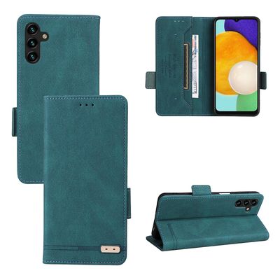 Gangxun Etui til Samsung Galaxy A13 5g læderetui Folio Flip med kreditkortspor Etui Coque Grøn