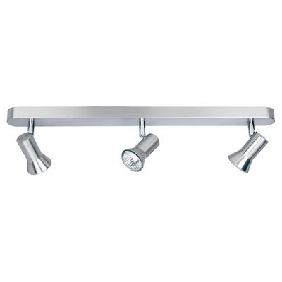 Firstlight Lighting Magnum 3 Light Spotlights Bar Børstet Stål, GU10