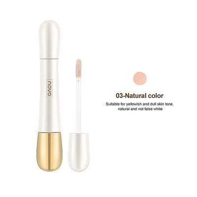 2 i 1 foundation anti-rynke concealer, foundation pinne med innebygd børste naturlig farge