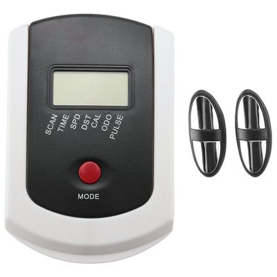 Overvåg speedometer med puls til fitness stationære cykler, magnetisk cykel hvid