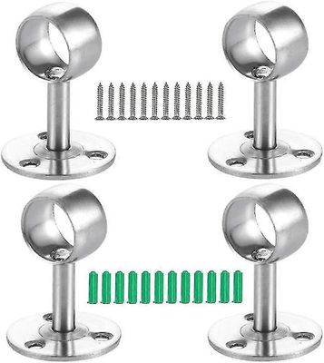 4kpl verhotangon kiinnike, vaatekaapin putken kiinnike, tangonpääkiinnike, riipputangon kiinnike, vaatekaapin kiinnike, verhotanko, vaatesauva