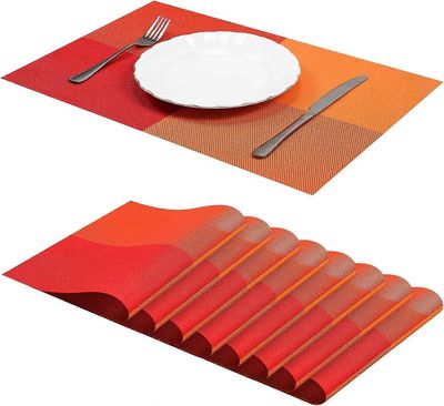 Baicccf 8 pestävän PVC-liukumattoman tabletin sarja oranssi