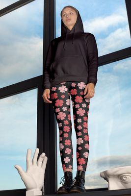 Kløver leggings capris og shorts XS
