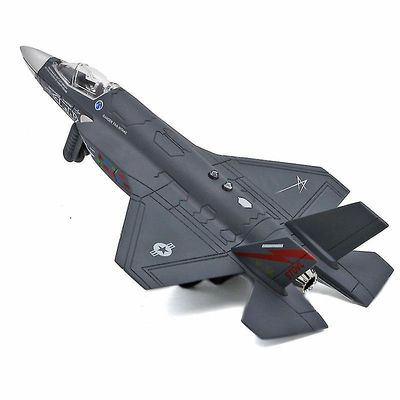 Lentokonelelusarja Die Cast Metal Fighter Jets lapsille Taaperoikäiset pojat juhlat suosivat vetäytyvää lentokonelahjasettiä -d harmaa