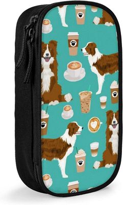 Kerota bordercollie kahvikahvila koira lemmikkikoirarodut collies turkoosi penaali SAOE000486 VÄRI One Size