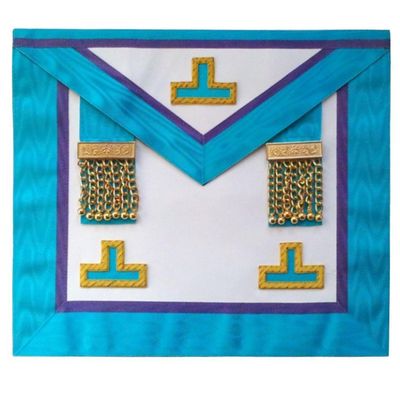 Bricks Masons Masonic memphis misraim rite worshipful master forklæde med tassles hånd broderet