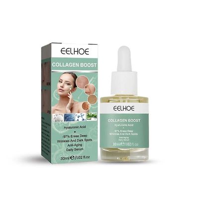 Eelhoe kollagen Anti-aldring Face Serum Mild og ikke irriterende fuktighetsgivende krympe porene Fjern fine linjer Anti-rynke hud A01