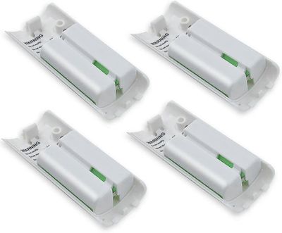 4-pakkaus ladattavat akut Wii- ja Wii U -kaukosäätimille 2800mAh - hyvä